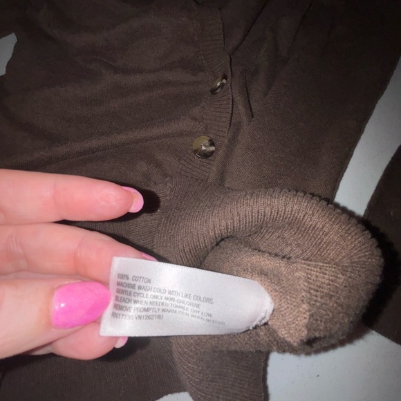 Mossimo Supply Co. Brown Button-Up Cardigan - Picture 4 of 11